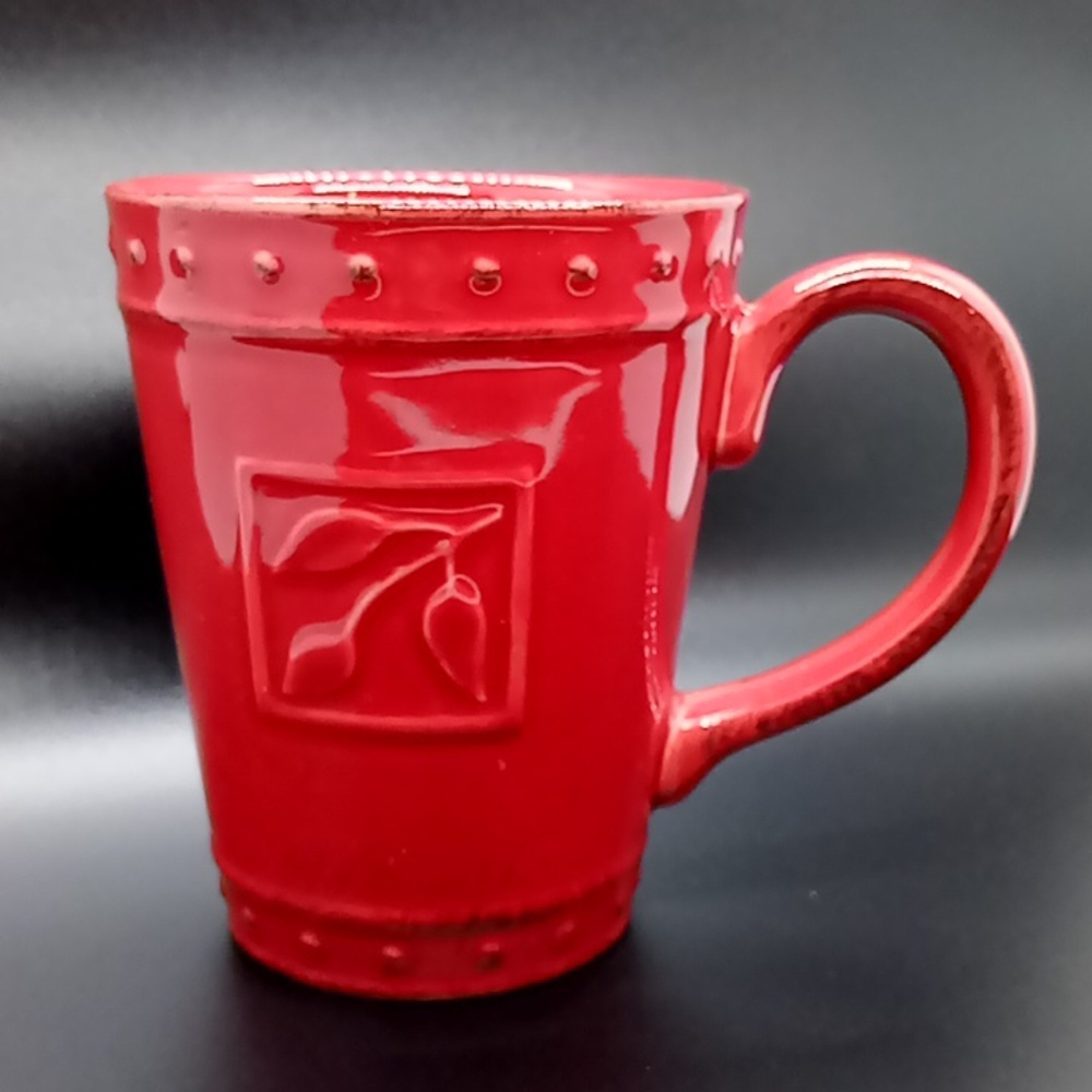 Clearance! Signature Sorrento Stoneware Mug Red 14 oz Excellent Condition
